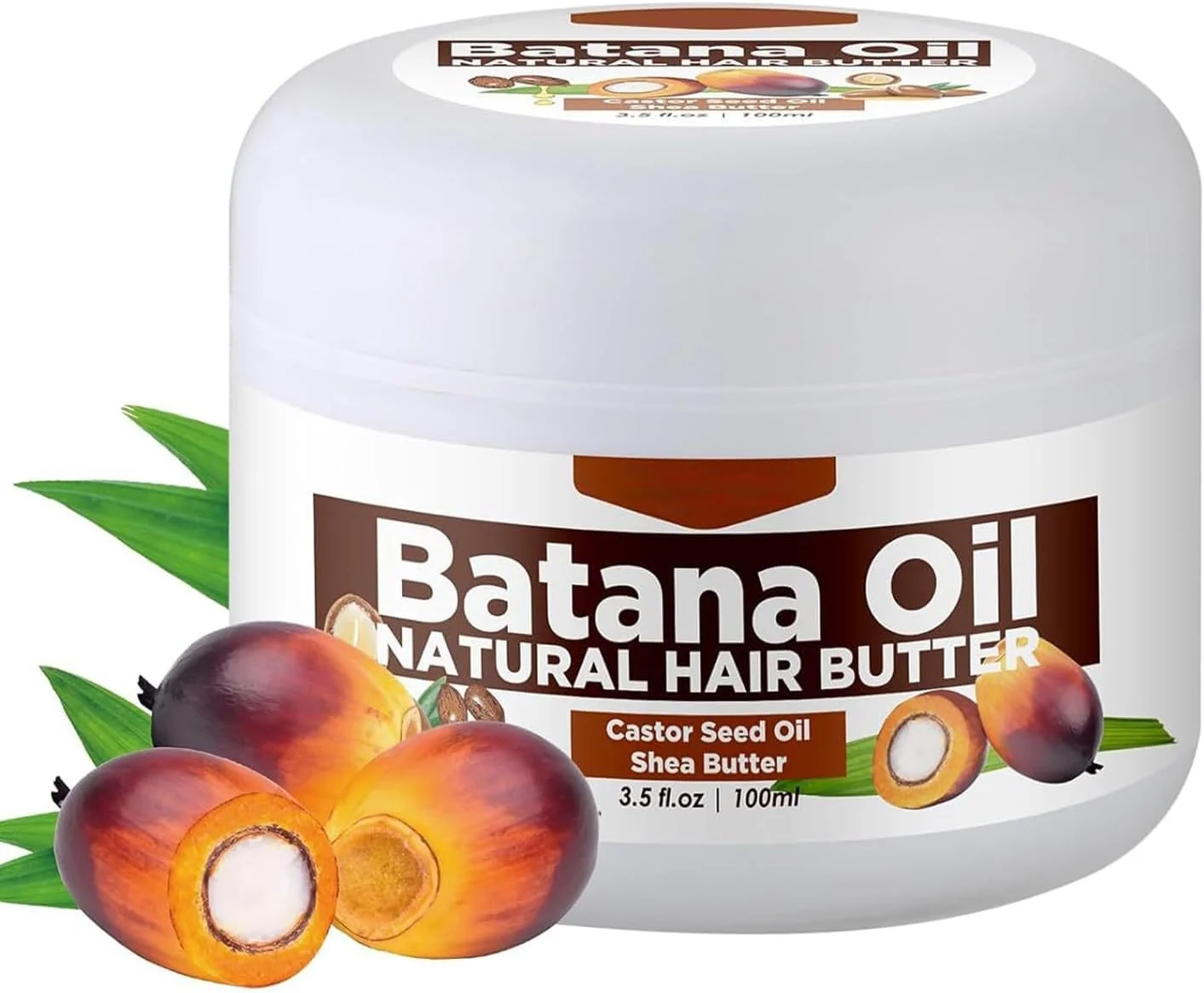 روغن باتانا ۱۰۰ میلی‌لیتری برای رشد مو، ماسک مو روغن باتانا ۱۰۰٪ خالص - ترمیم مو و پوست آسیب‌دیده، کاهش ریزش مو - روغن معجزه‌گر برای موهای سالم‌تر، ضخیم‌تر و پرپشت‌تر - برای انواع مو، ۱۰۳.۵ میلی‌لیتر