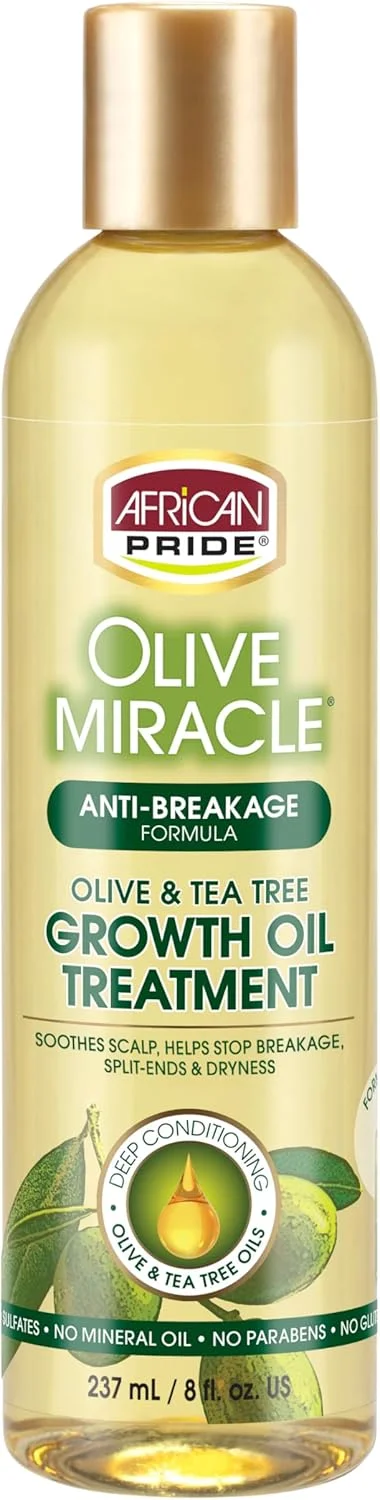 روغن تقویت کننده و ضد شکنندگی موی سر حاوی روغن زیتون آفریقایی پراید، حجم 237 میلی لیتر