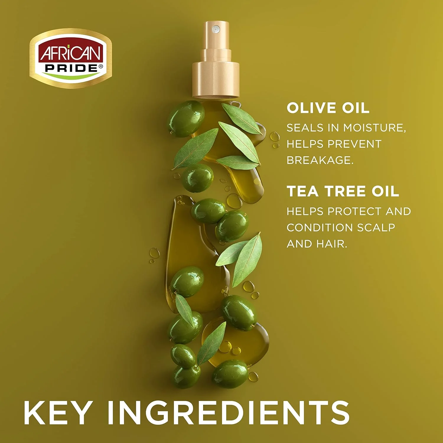 روغن تقویت کننده و ضد شکنندگی موی سر حاوی روغن زیتون آفریقایی پراید، حجم 237 میلی لیتر