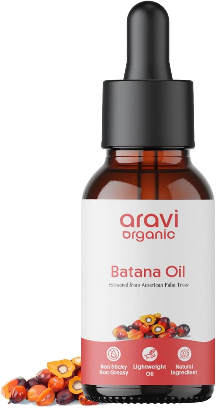 روغن موی باتانا خالص و ارگانیک آراوی برای رشد مو - مشتق شده از آجیل نخل روغنی آمریکایی - 15 میلی لیتر