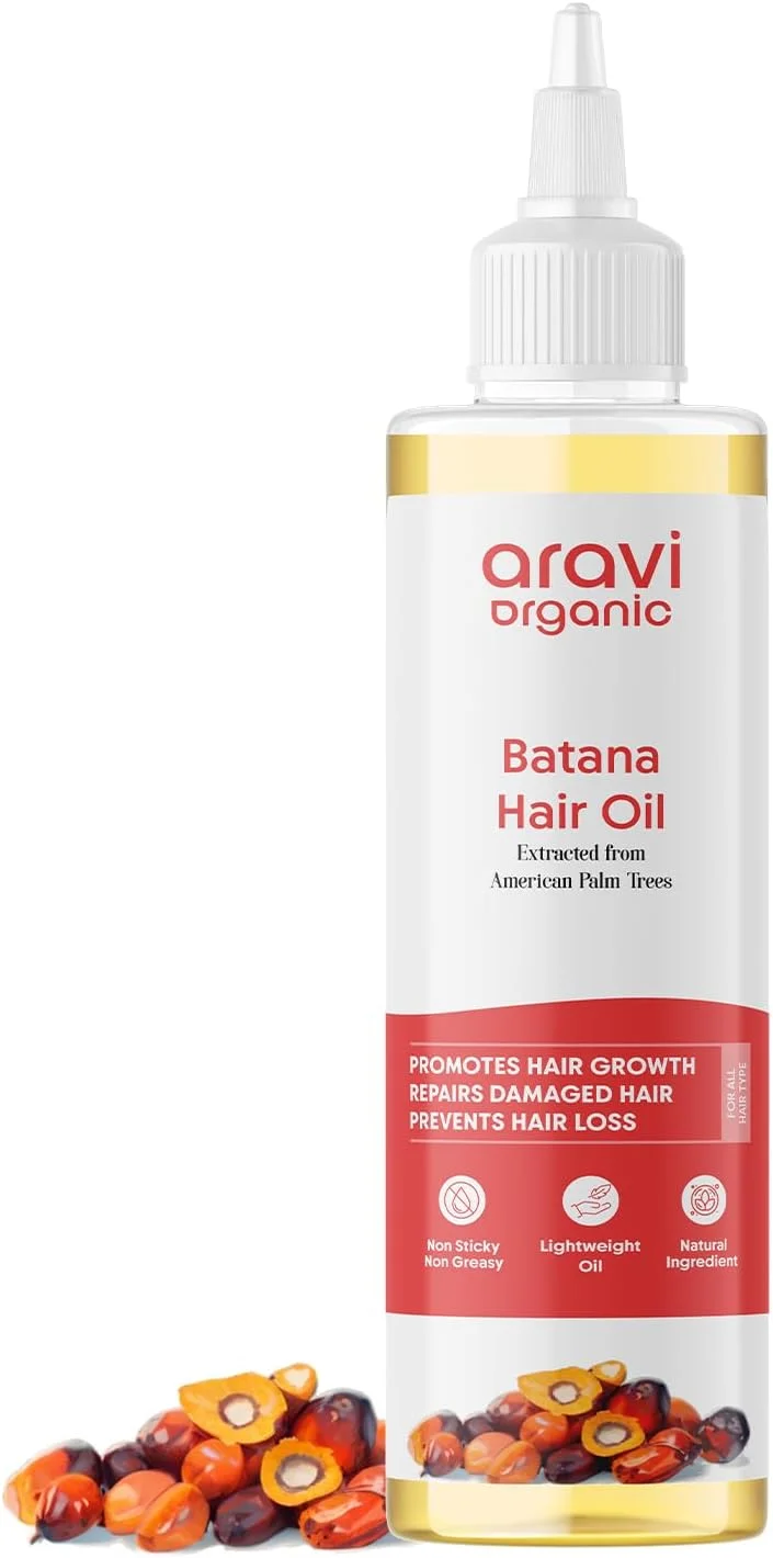 روغن موی باتانا آراوی ارگانیک برای رشد مو با روغن کدو تنبل - مشتق شده از آجیل نخل روغنی آمریکایی - 200 میلی لیتر