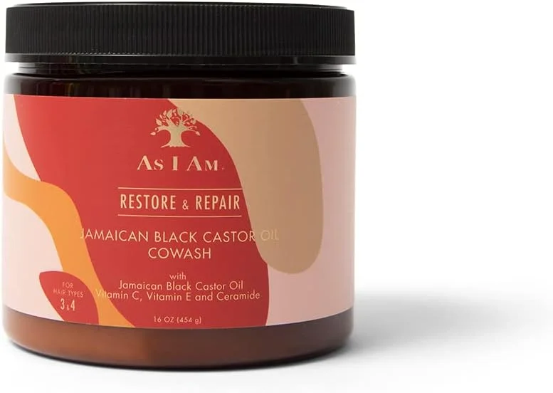 شوینده و نرم کننده مو روغن کرچک سیاه جامائیکایی As I Am - حجم 473 میلی لیتر
