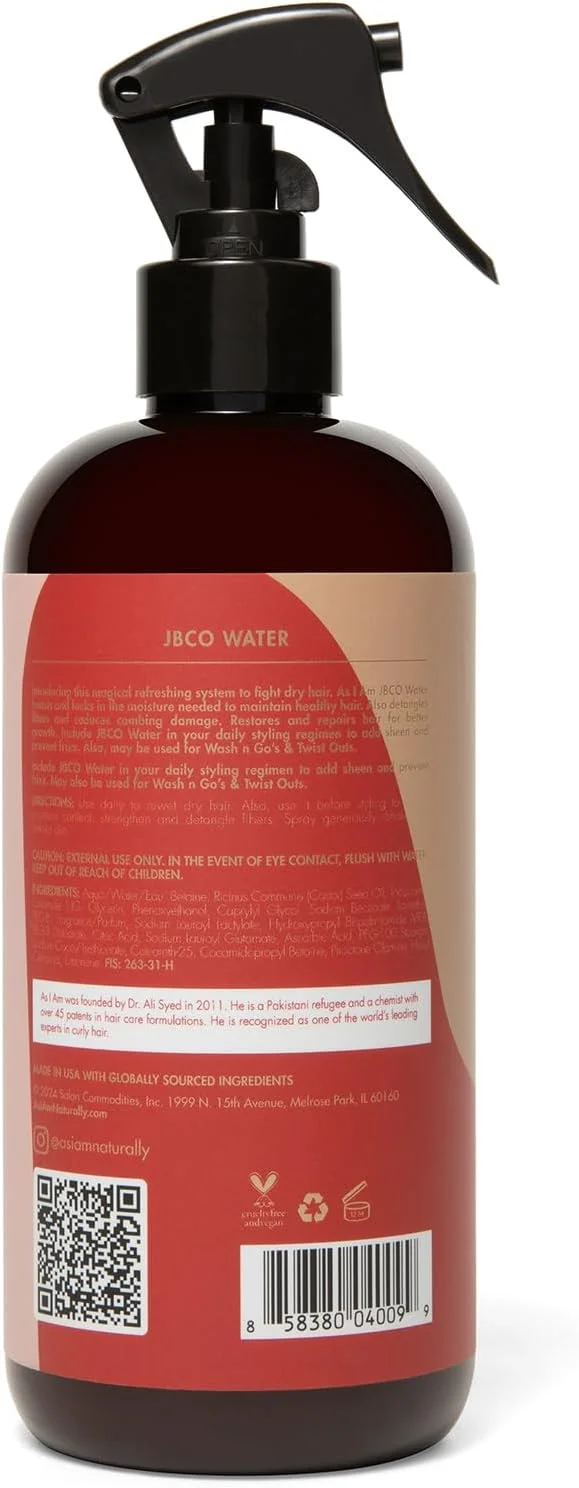 آبرسان و ترمیم کننده مو حاوی روغن کرچک سیاه جامائیکایی As I Am، حجم 473 میلی لیتر آبرسان و ترمیم کننده مو حاوی روغن کرچک سیاه جامائیکایی As I Am، حجم 473 میلی لیتر