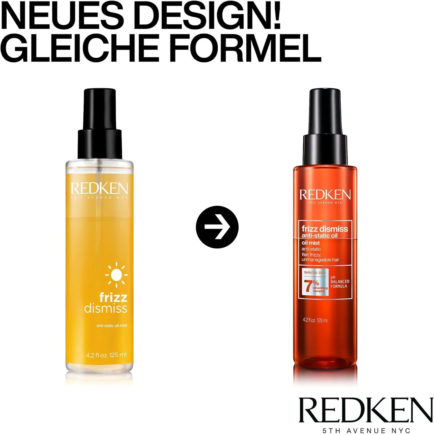 سرم روغن مو رِدکِن، روغن باباسو، نرم کننده مو، سبک، از بین برنده وز مو، حجم 125 میلی لیتر