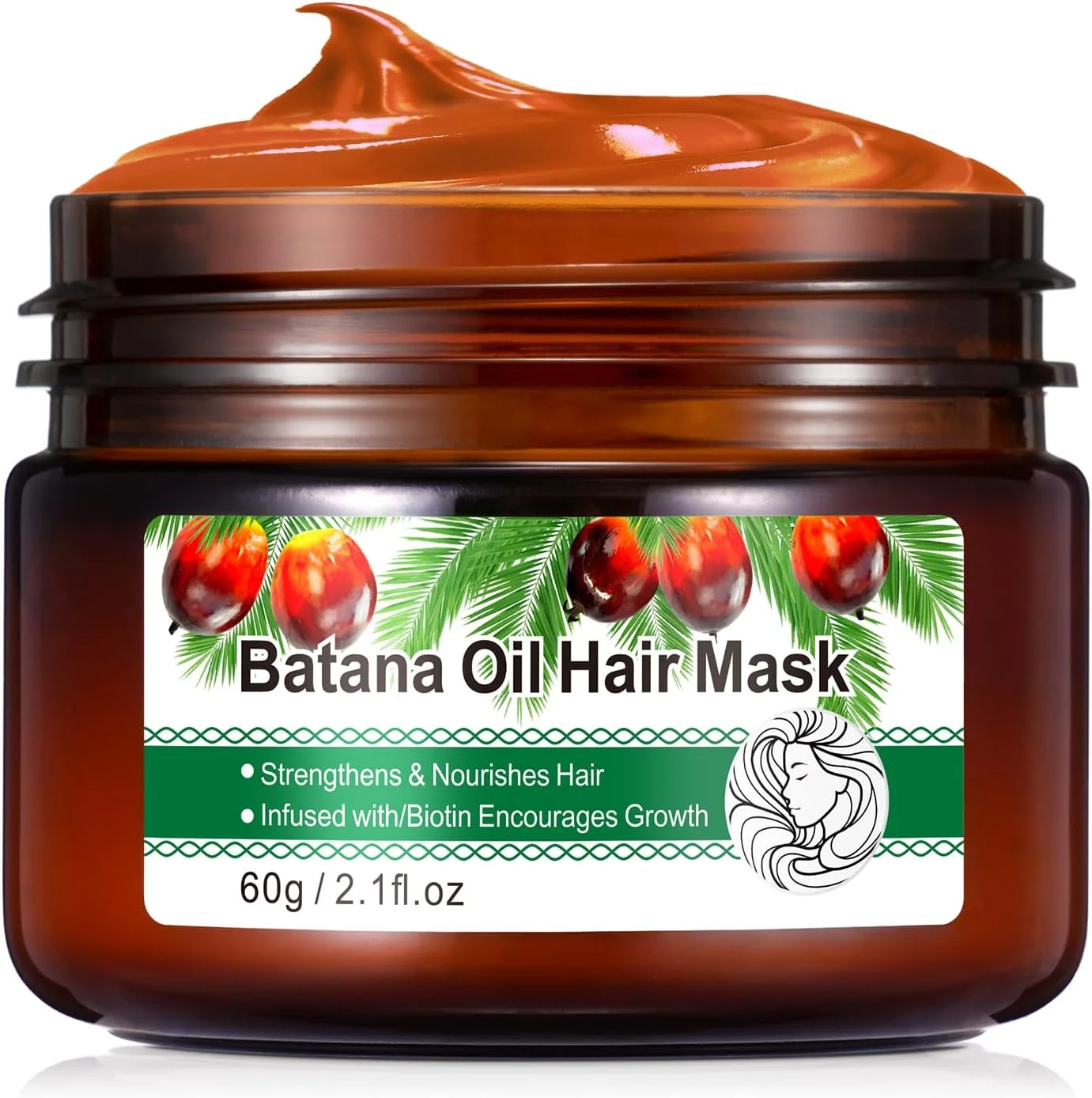 ماسک مو روغن باتانا برای رشد مو، 100% خالص، جلوگیری از ریزش مو، از بین برنده موخوره برای آقایان و بانوان