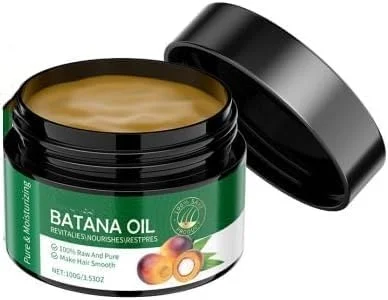 روغن باتانا خالص، درمان طبیعی تغذیه کننده مو از هندوراس - ترمیم موهای خشک و آسیب دیده، کنترل وز، تقویت کننده تارهای مو (100 گرم)