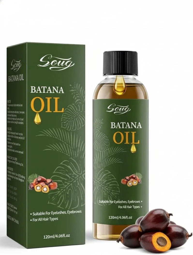 روغن باتانا برای موهای آسیب دیده، روغن موی خام طبیعی، تقویت کننده سلامت مو برای آقایان و بانوان، 120 میلی لیتر