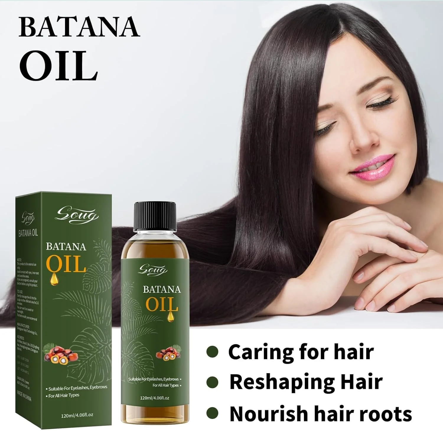 روغن باتانا برای موهای آسیب دیده، روغن موی خام طبیعی، تقویت کننده سلامت مو برای آقایان و بانوان، 120 میلی لیتر روغن باتانا برای موهای آسیب دیده، روغن موی خام طبیعی، تقویت کننده سلامت مو برای آقایان و بانوان، 120 میلی لیتر