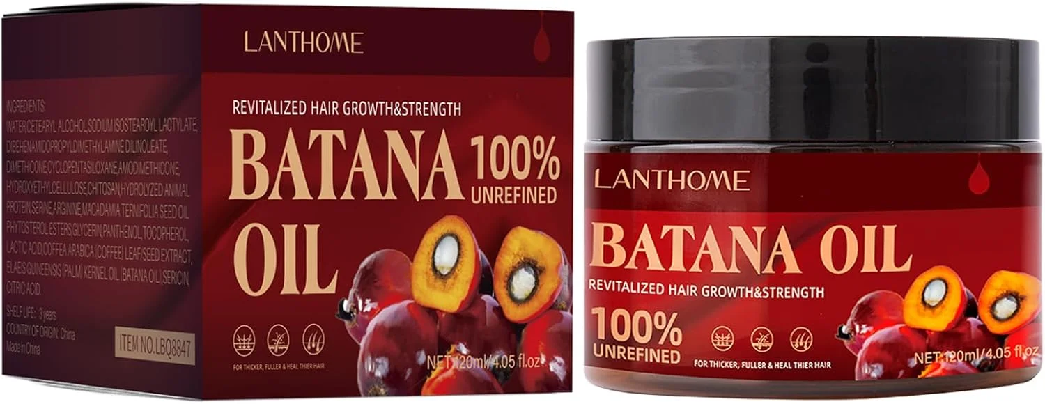 روغن باتانا خام ۱۰۰٪ برای رشد مو، درمان طبیعی و ارگانیک مو با روغن باتانا ۱۲۰ میلی لیتر