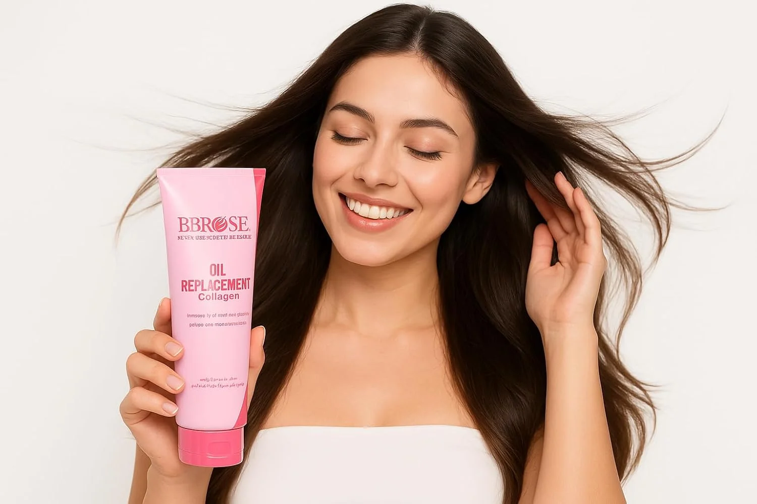 درمان مو با روغن کلاژن BBROSE، ۴۰۰ میلی لیتر - برای افزایش درخشندگی، لطافت و حالت پذیری و داشتن موهایی سالم