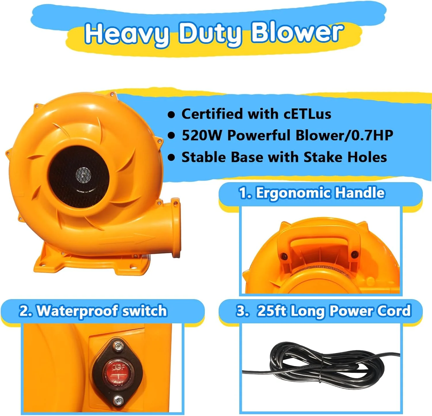 قلعه بادی بزرگ Causeair برای تفریح در مهمانی، 4.5 متر در 4.5 متر، دارای حلقه بسکتبال دوتایی، بازی پرتاب توپ، کف بادی PVC تقویت شده، قلعه بادی جامپینگ مناسب برای 6 کودک قلعه بادی بزرگ Causeair برای تفریح در مهمانی، 4.5 متر در 4.5 متر، دارای حلقه بسکتبال دوتایی، بازی پرتاب توپ، کف بادی PVC تقویت شده، قلعه بادی جامپینگ مناسب برای 6 کودک