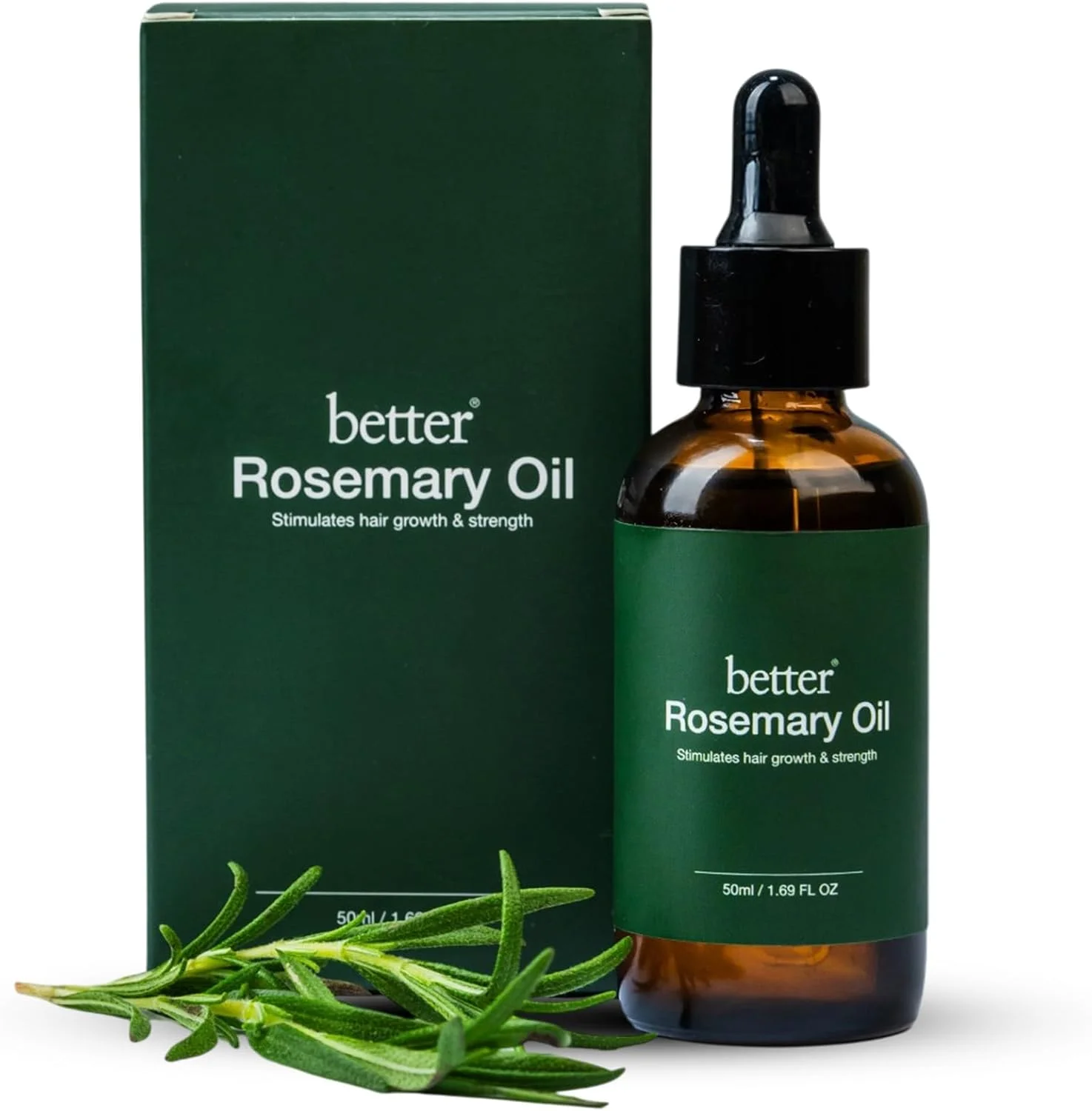 Better Hair Oil with Rosemary, Amla & Moringa | Scalp Treatment for Hair Growth, Nourishment & Strengthening | Reduces Hair Fall & Split Ends | 50ml