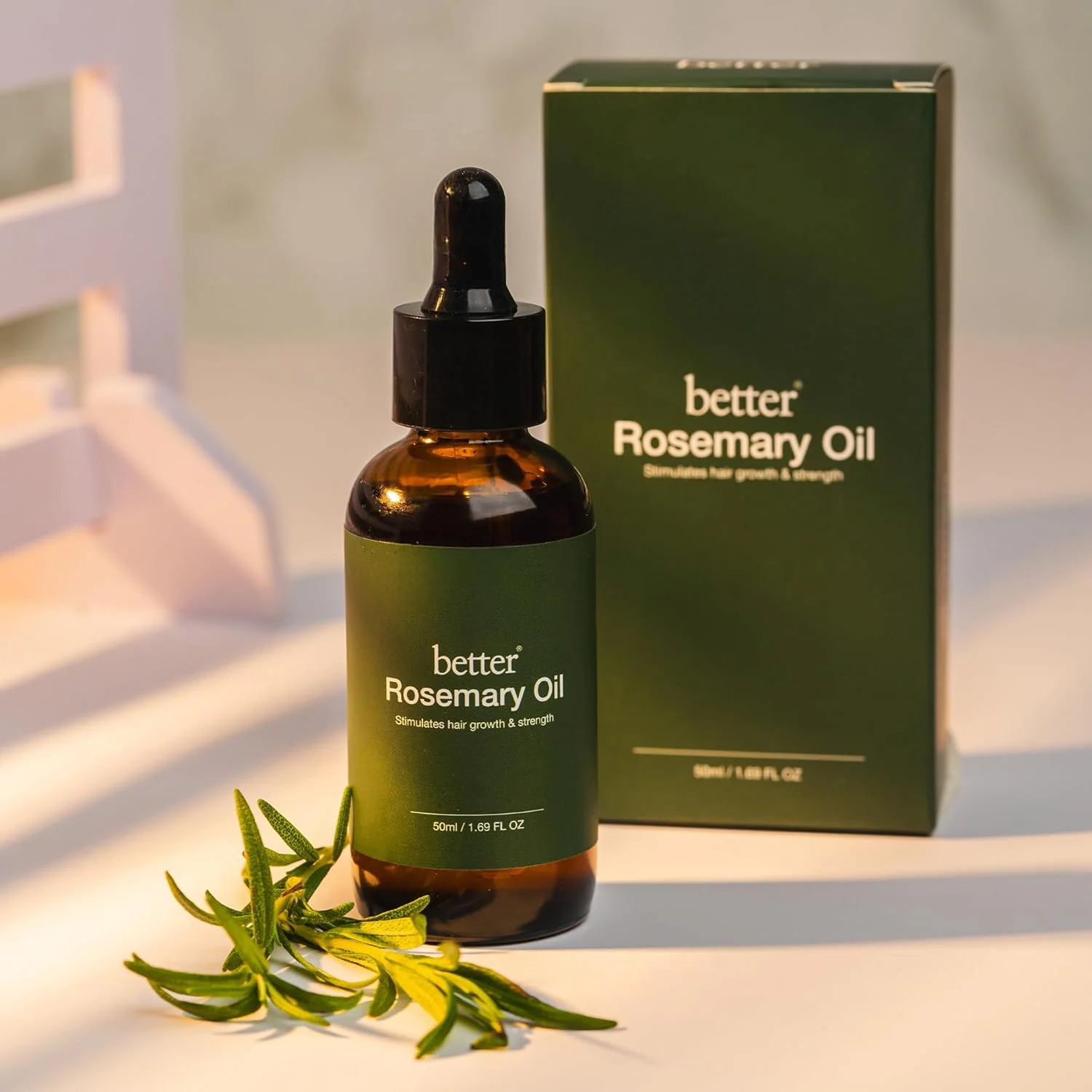 Better Hair Oil with Rosemary, Amla & Moringa | Scalp Treatment for Hair Growth, Nourishment & Strengthening | Reduces Hair Fall & Split Ends | 50ml