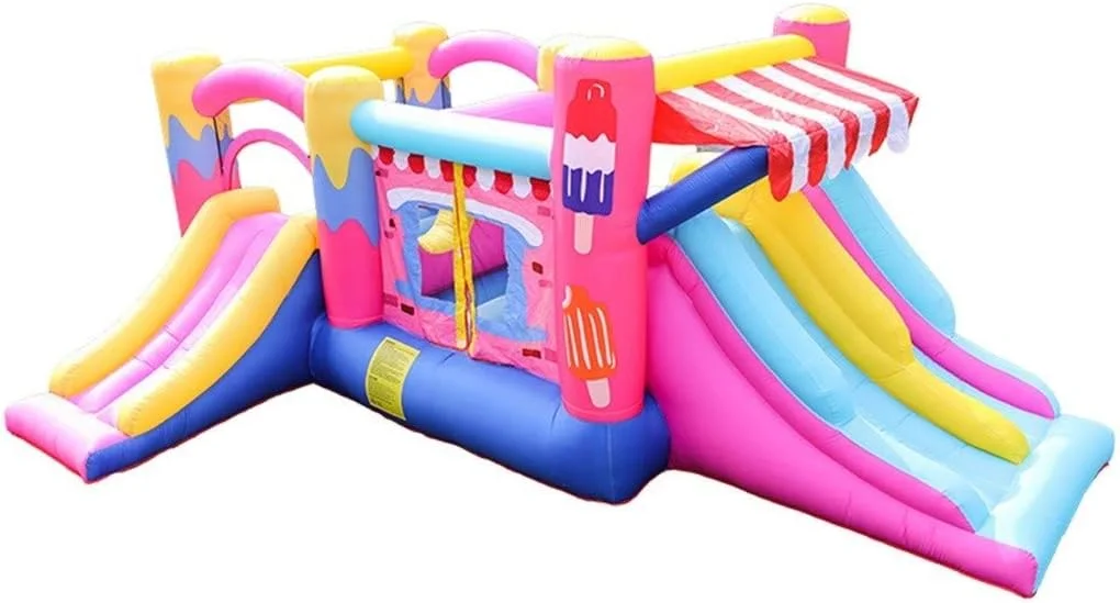 قلعه بادی، ترامپولین فضای باز، زمین بازی کودکان، تجهیزات تناسب اندام کودکان، بهترین برای کودک شما، رنگارنگ، 520 * 272 * 202 سانتی متر قلعه بادی، ترامپولین فضای باز، زمین بازی کودکان، تجهیزات تناسب اندام کودکان، بهترین برای کودک شما، رنگارنگ، 520 * 272 * 202 سانتی متر