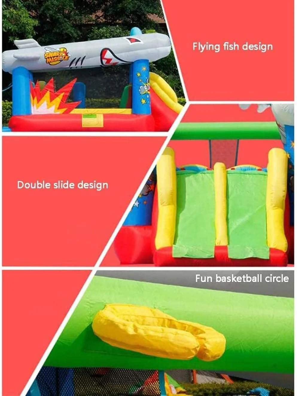 قلعه بادی و سرسره هانزالا، سرسره کودکان ترامپولین بادی کوچک فضای باز پارک تفریحی کودکان قلعه بادی و سرسره هانزالا، سرسره کودکان ترامپولین بادی کوچک فضای باز پارک تفریحی کودکان