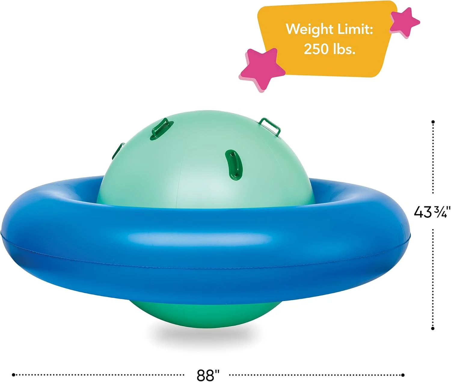 ترامپولین گنبدی بادی 2.4 متری هارتسونگ، 223.5 سانتیمتر طول × 223.5 سانتیمتر عرض × 111 سانتیمتر ارتفاع، 6 دستگیره، PVC، مناسب برای 5 سال به بالا ترامپولین گنبدی بادی 2.4 متری هارتسونگ، 223.5 سانتیمتر طول × 223.5 سانتیمتر عرض × 111 سانتیمتر ارتفاع، 6 دستگیره، PVC، مناسب برای 5 سال به بالا