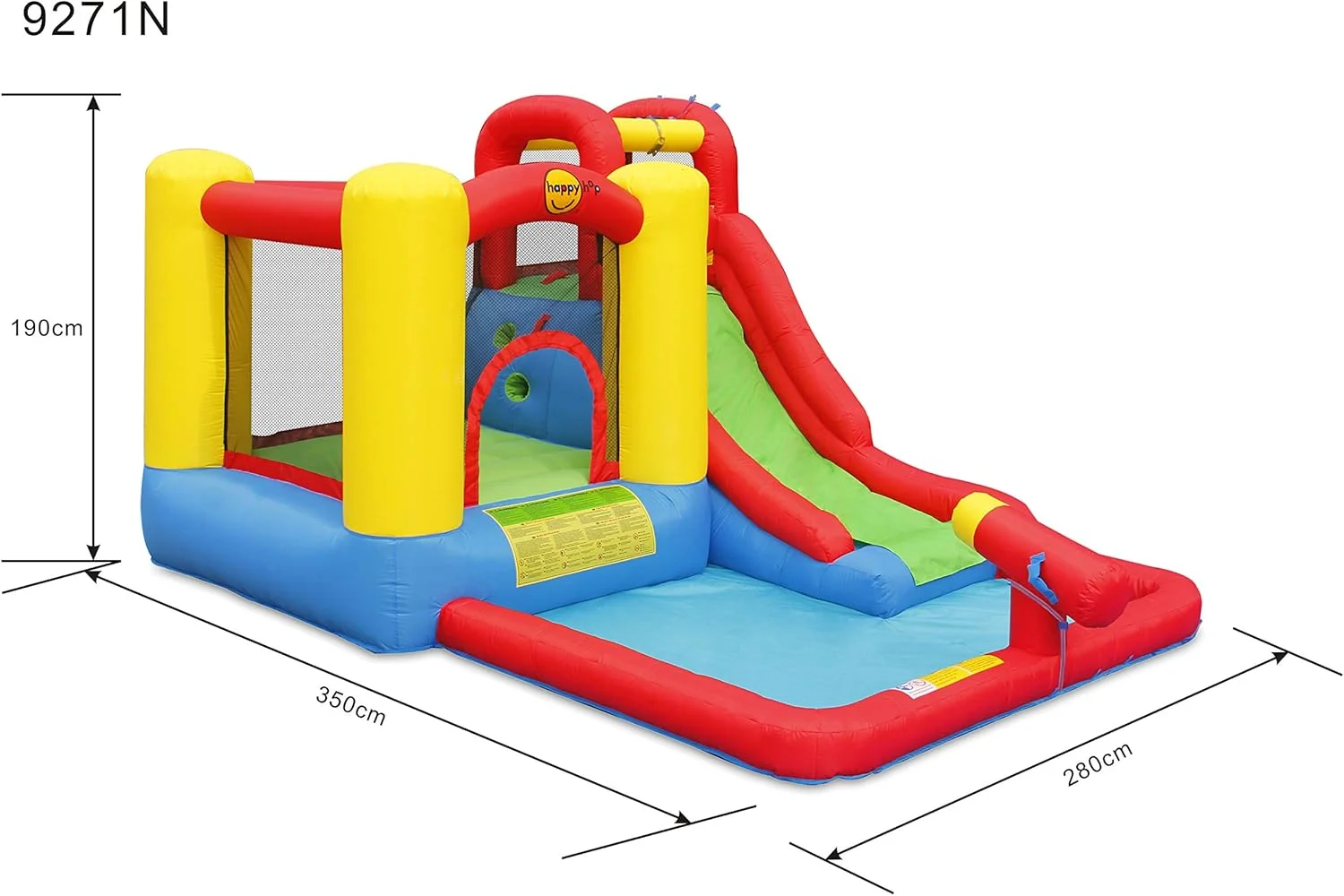 مجموعه بازی ماجراجویی پرش و آب هپی هاپ به همراه توپ مجموعه بازی ماجراجویی پرش و آب هپی هاپ به همراه توپ