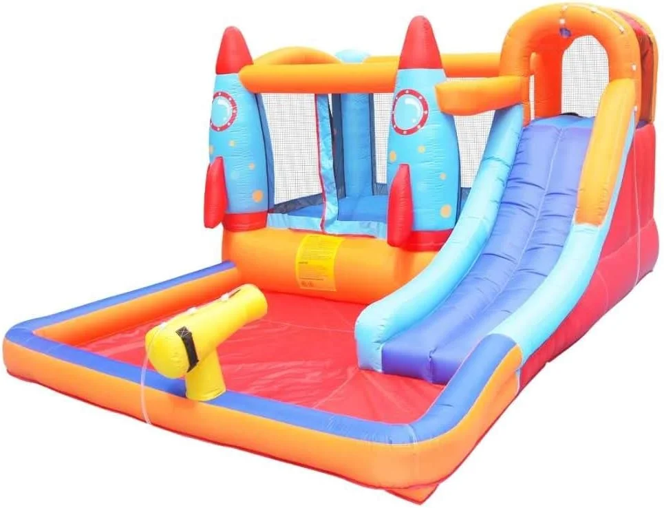 قلعه های بادی اسباب بازی رنگین کمانی، سرسره های بادی موشکی برای کودکان، تشک پرش، تفریحات خانگی کودکان، پارک آبی بادی، استخر شنا. قلعه های بادی اسباب بازی رنگین کمانی، سرسره های بادی موشکی برای کودکان، تشک پرش، تفریحات خانگی کودکان، پارک آبی بادی، استخر شنا.