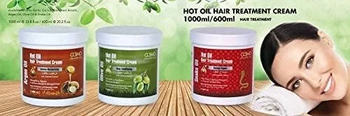 کرم روغن گرم مراقبت از موی طبیعی Cosmo حاوی روغن آرگان ۱۰۰۰ میلی لیتر