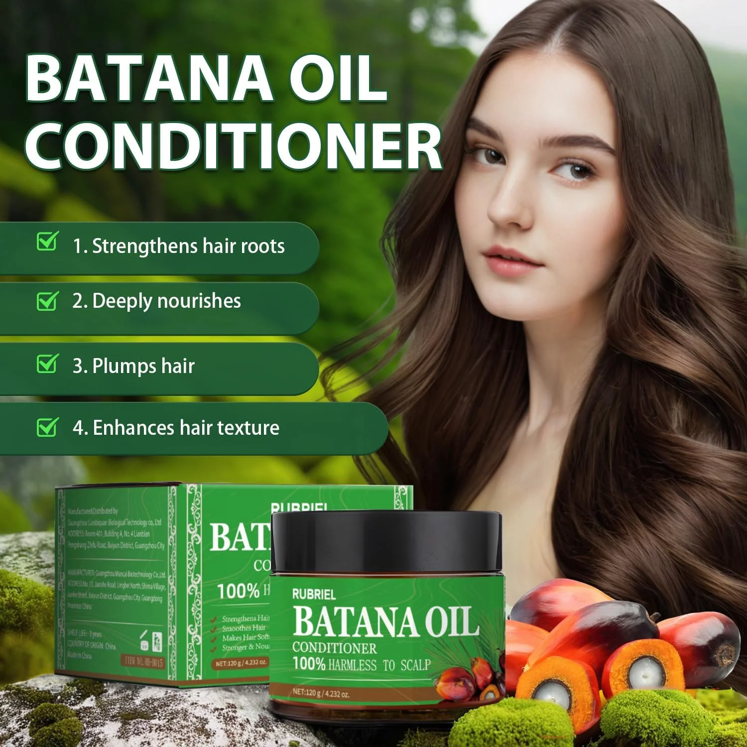 نرم کننده روغن باتانا، درمان مرطوب کننده بدون نیاز به آبکشی، کمپلکس رشد مو و فرمول روغن خام بوتانا 120 میلی لیتر