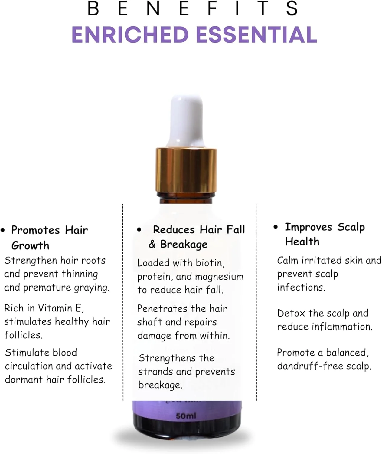 روغن موی غنی شده دزرت بلوم، غنی شده با اسطوخودوس و پیاز، 50 میلی لیتر