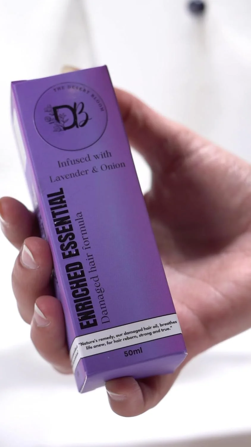 روغن موی غنی شده دزرت بلوم، غنی شده با اسطوخودوس و پیاز، 50 میلی لیتر