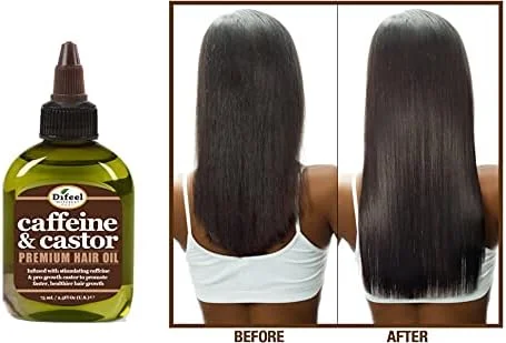 روغن موی ممتاز کافئین و کرچک دیفیل برای رشد سریعتر مو، 75 میلی لیتر