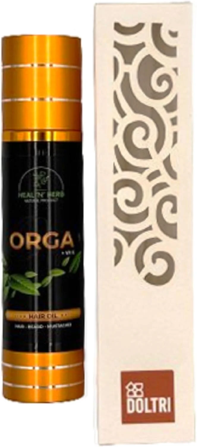 روغن موی گیاهی Doltri حاوی ویتامین E - محصول مراقبت طبیعی مو، ریش و سبیل