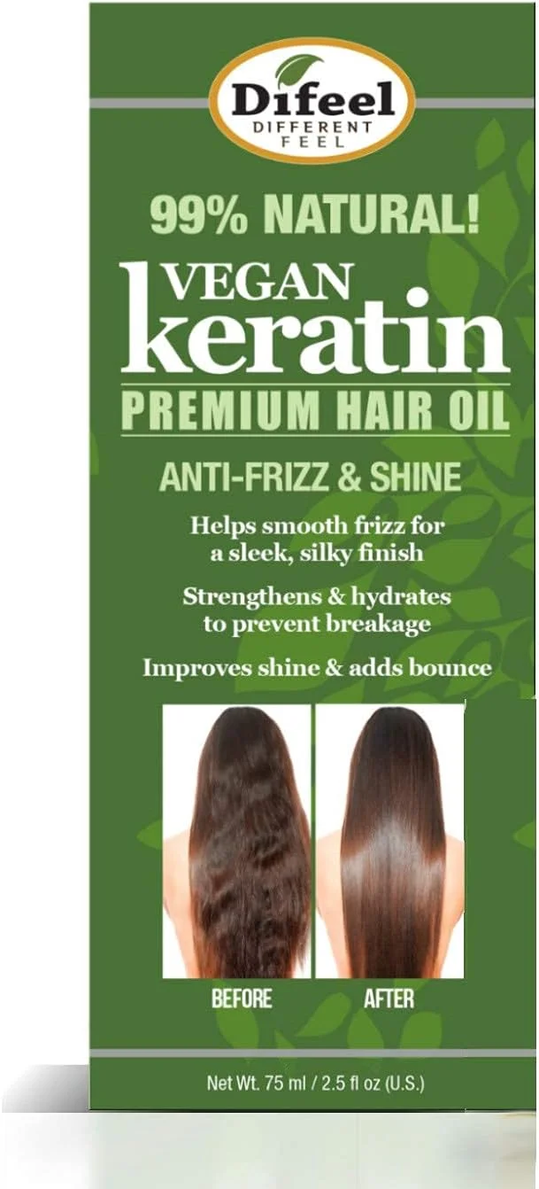 روغن موی کراتین گیاهی ممتاز دیفیل - ضد وز و درخشان کننده ۷۴ میلی لیتر