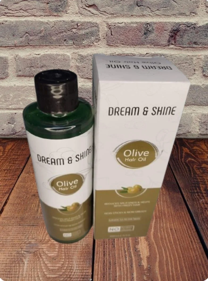 روغن موی زیتون دریم اند شاین، 200 میلی لیتر، غیر چسبنده و غیر چرب، درمان موخوره، مناسب برای انواع مو