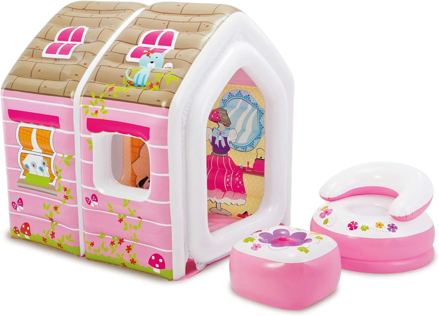 خانه بازی بادی پرنسس اینتکس به همراه مبلمان بادی، مناسب برای دختران ۲ تا ۶ سال خانه بازی بادی پرنسس اینتکس به همراه مبلمان بادی، مناسب برای دختران ۲ تا ۶ سال