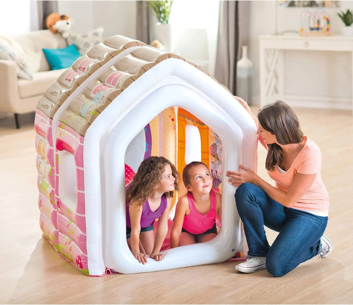 خانه بازی بادی پرنسس اینتکس به همراه مبلمان بادی، مناسب برای دختران ۲ تا ۶ سال خانه بازی بادی پرنسس اینتکس به همراه مبلمان بادی، مناسب برای دختران ۲ تا ۶ سال