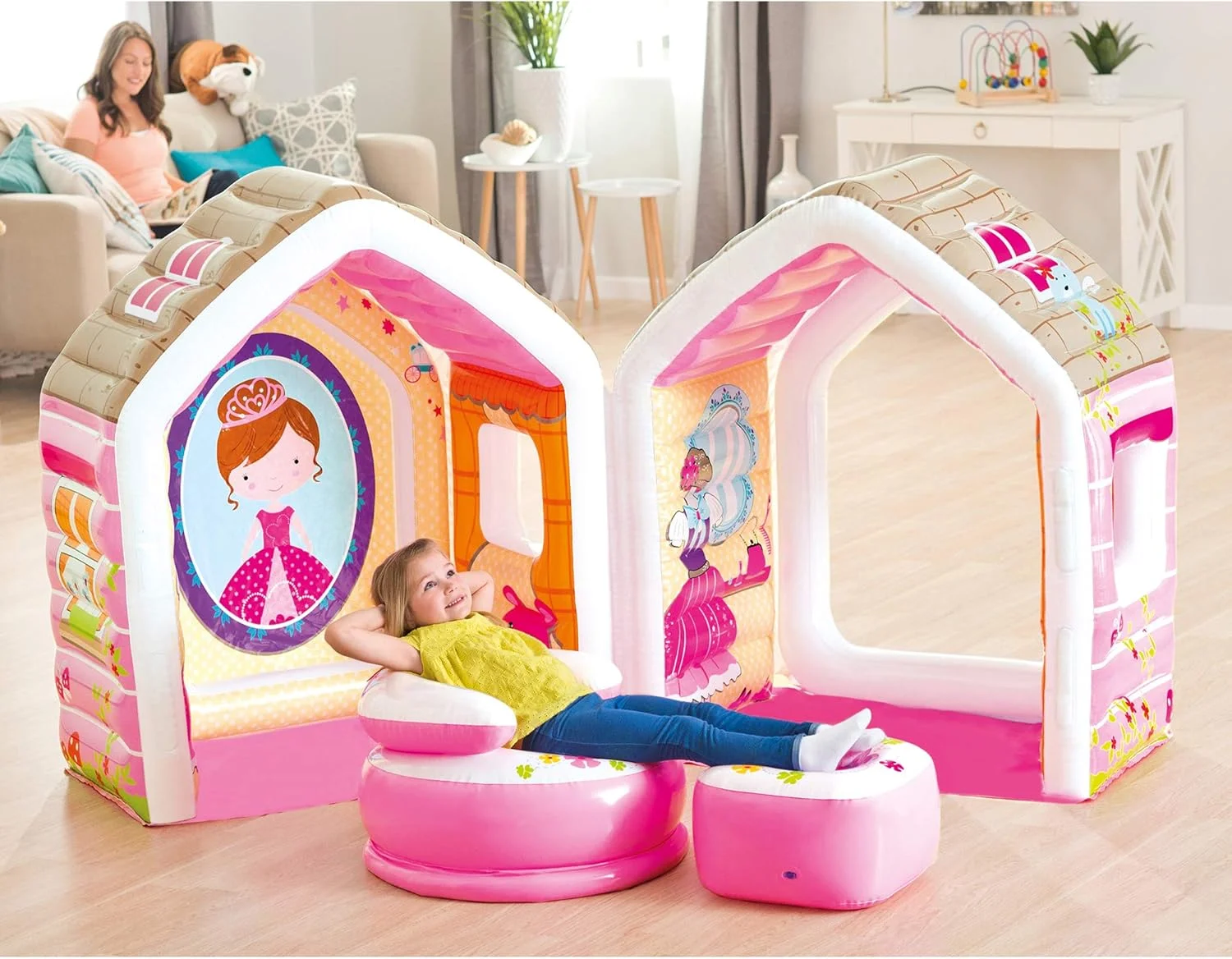 خانه بازی بادی پرنسس اینتکس به همراه مبلمان بادی، مناسب برای دختران ۲ تا ۶ سال خانه بازی بادی پرنسس اینتکس به همراه مبلمان بادی، مناسب برای دختران ۲ تا ۶ سال