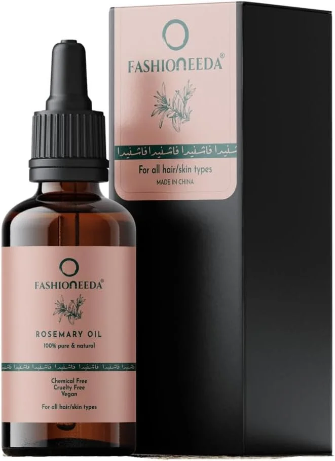 روغن رزماری FASHIONEEDA برای رشد مو، روغن خالص و ارگانیک برای درمان پوست سر، مراقبت از مو و پوست وگان، تقویت کننده رشد مو و گردش خون، 30 میلی لیتر