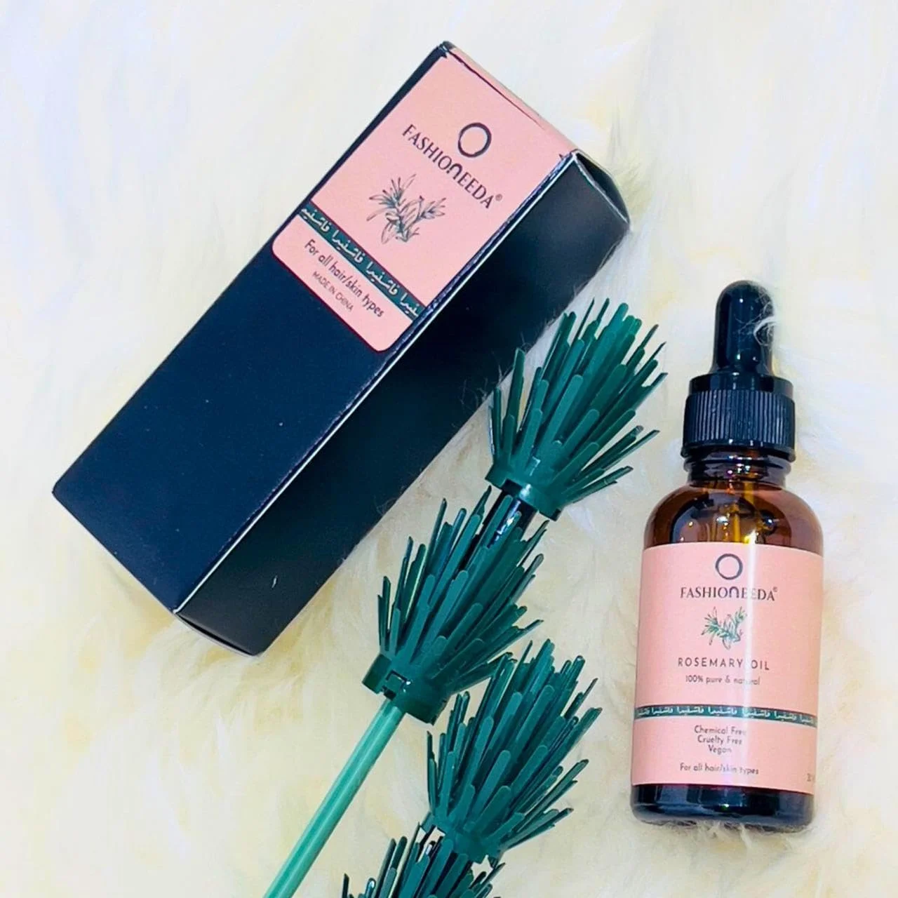 روغن رزماری FASHIONEEDA برای رشد مو، روغن خالص و ارگانیک برای درمان پوست سر، مراقبت از مو و پوست وگان، تقویت کننده رشد مو و گردش خون، 30 میلی لیتر