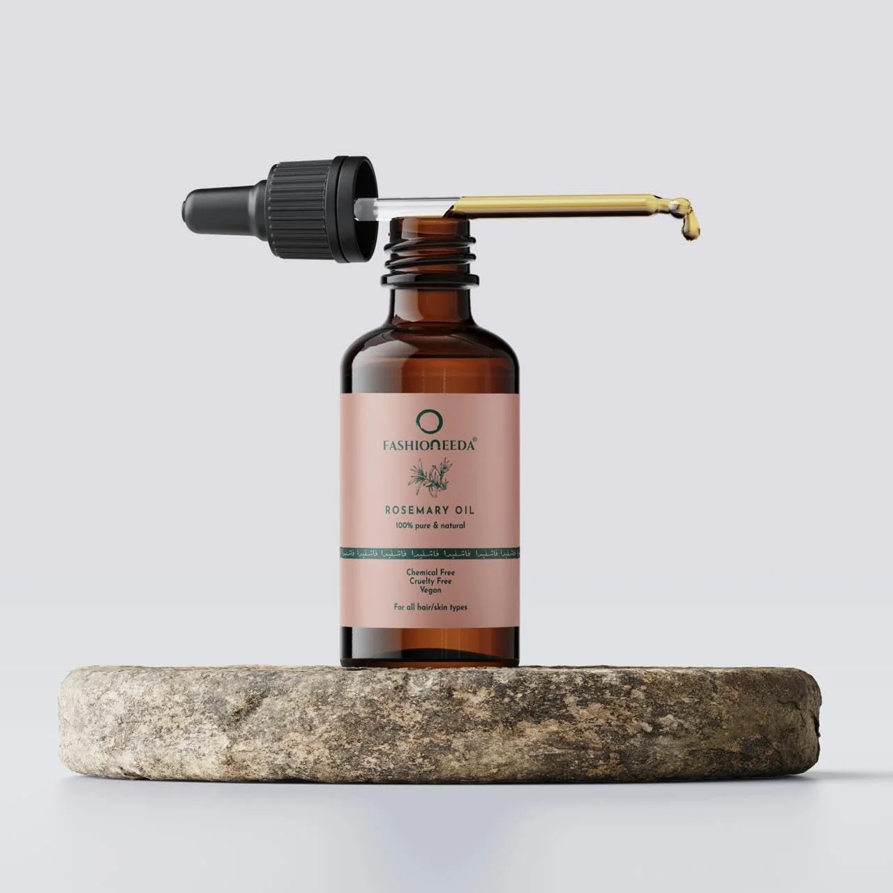 روغن رزماری FASHIONEEDA برای رشد مو، روغن خالص و ارگانیک برای درمان پوست سر، مراقبت از مو و پوست وگان، تقویت کننده رشد مو و گردش خون، 30 میلی لیتر