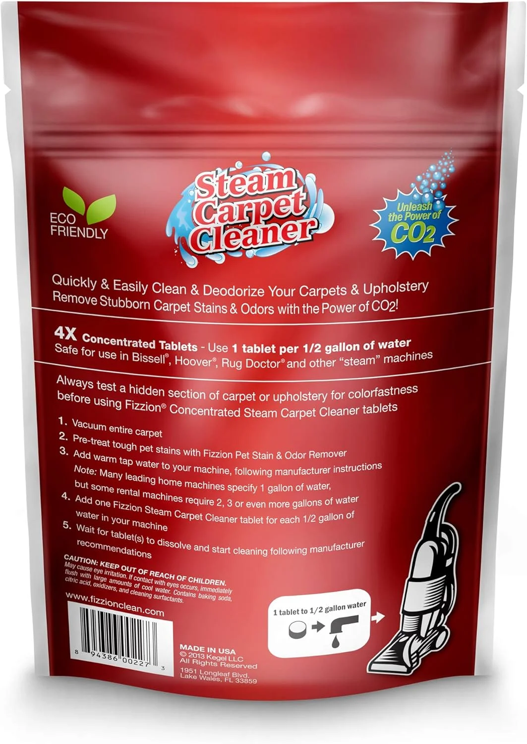 قرص های پاک کننده بخار شوی Fizzion Clean (20 عدد) - پاک کننده لکه فرش، خنثی کننده بو و پاک کننده روکش، 10 گالن محلول می سازد قرص های پاک کننده بخار شوی Fizzion Clean (20 عدد) - پاک کننده لکه فرش، خنثی کننده بو و پاک کننده روکش، 10 گالن محلول می سازد