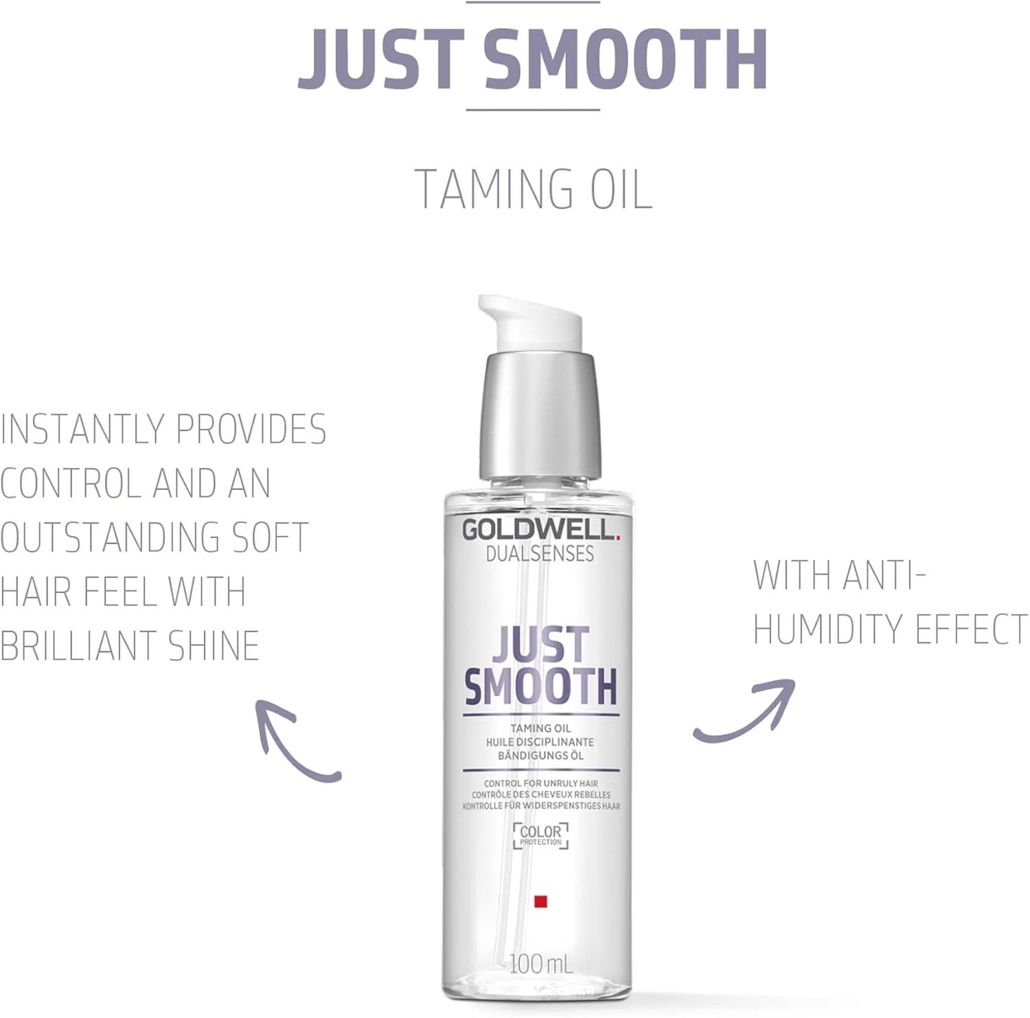 روغن موی گلدول Dualsenses Just Smooth Taming، ۱۰۰ میلی لیتر