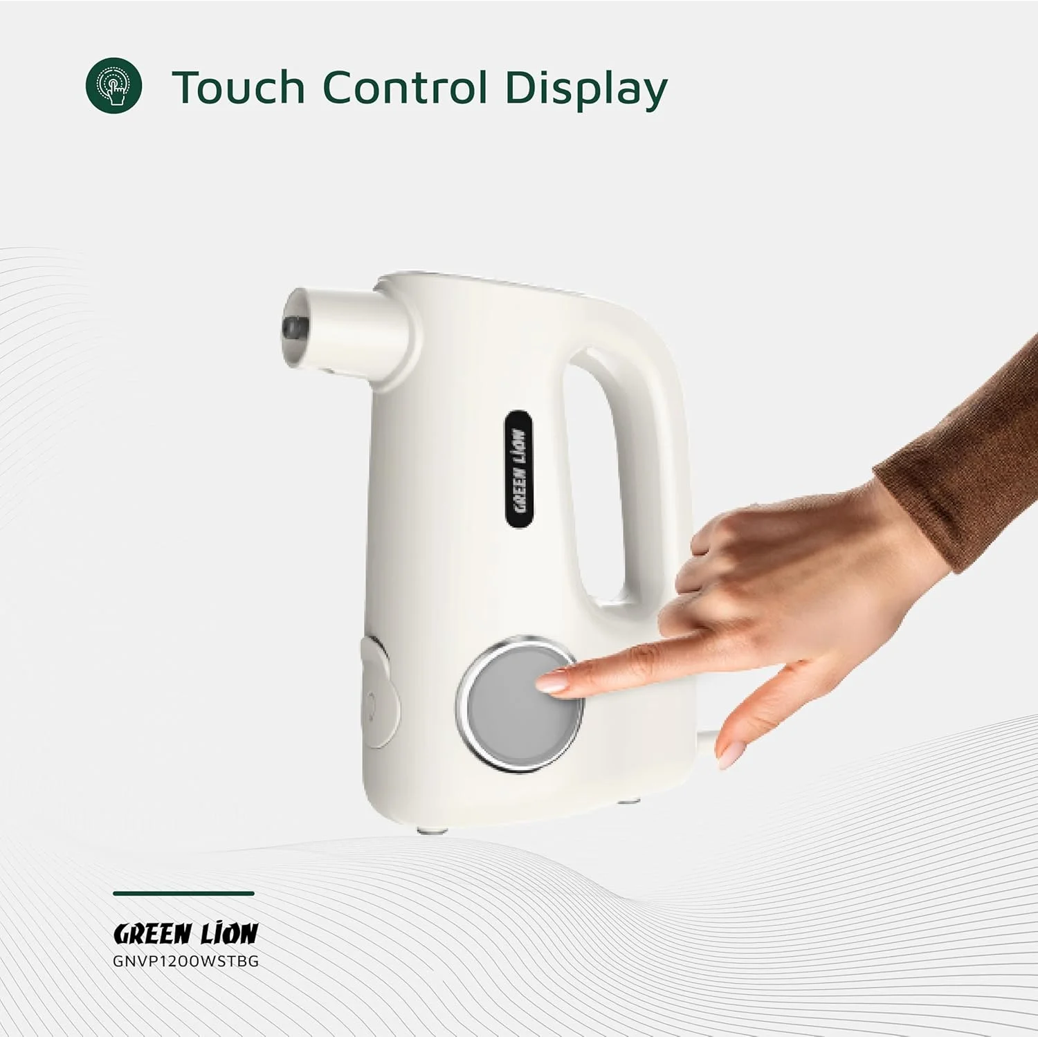بخارشوی گرین لاین مدل Vapor Pro، توان نامی 1200 وات، صفحه نمایش لمسی، دارای سری های مختلف، مخزن آب 380 میلی لیتری، بخار مداوم 8-13 دقیقه، زمان بخاردهی 20 ثانیه، قفل ایمنی کودک - بژ بخارشوی گرین لاین مدل Vapor Pro، توان نامی 1200 وات، صفحه نمایش لمسی، دارای سری های مختلف، مخزن آب 380 میلی لیتری، بخار مداوم 8-13 دقیقه، زمان بخاردهی 20 ثانیه، قفل ایمنی کودک - بژ