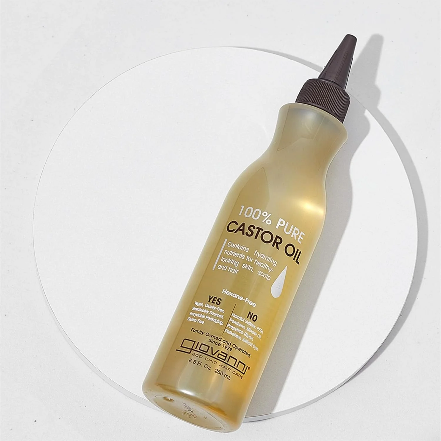 روغن کرچک خالص جووانی، ۲۵۰ میلی لیتر