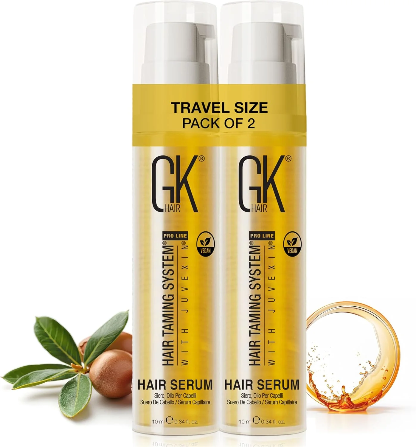 سرم موی حالت دهنده کراتین گلوبال جی کی (10 میلی لیتر/ بسته 2 عددی) - سرم موی روغن آرگان، نرمی، استحکام، درخشندگی و ترمیم مو را فراهم می کند. مراقبت از مو و پوست سر، ضد وز، فرمول موضعی جدید