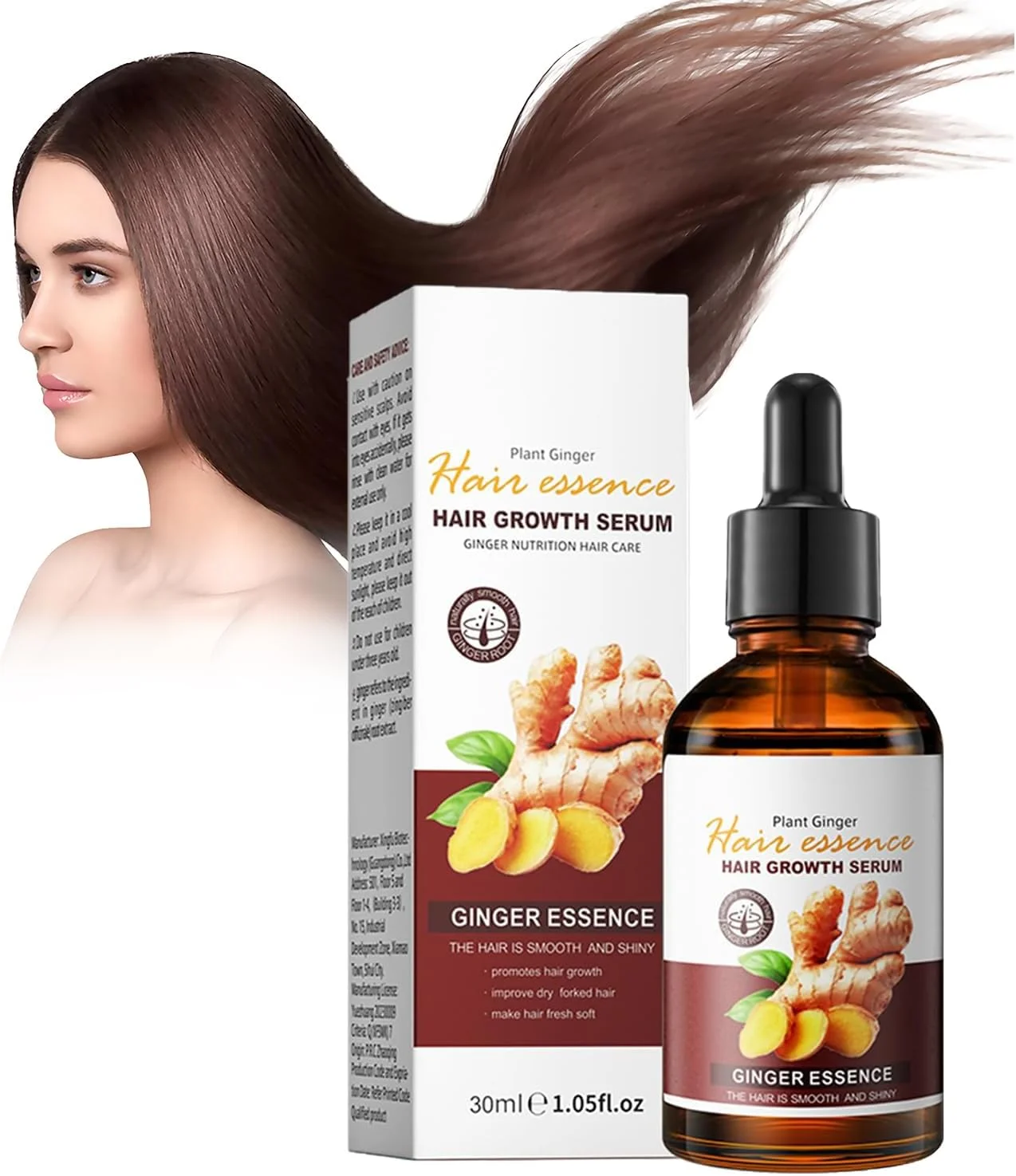 روغن زنجبیل برای رشد مو، مناسب آقایان و بانوان - سرم ضد ریزش مو | تقویت کننده ریشه مو، کاهش دهنده شکستگی | درمان 100% طبیعی برای موهای خشک، وز و آسیب دیده | فرمول مراقبت از مو با جذب سریع