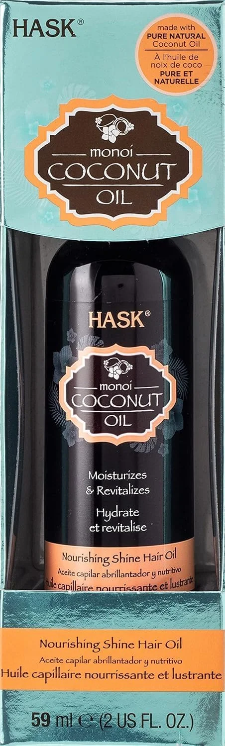 روغن موی نارگیل Hask برای تغذیه و درخشش مو، 59 میلی لیتر روغن موی نارگیل Hask برای تغذیه و درخشش مو، 59 میلی لیتر
