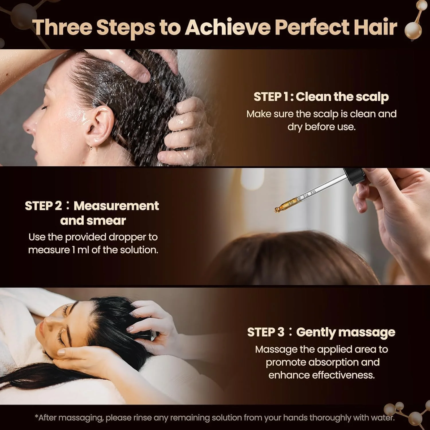 سرم مو برای آقایان و بانوان - روغن مو، اسانس افزایش تراکم مو | اسانس رشد مو، برای آقایان و بانوان