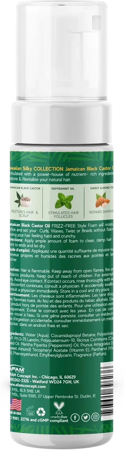 موس حالت دهنده روغن کرچک سیاه جامائیکایی هاواییان سیلکی، ضد وز