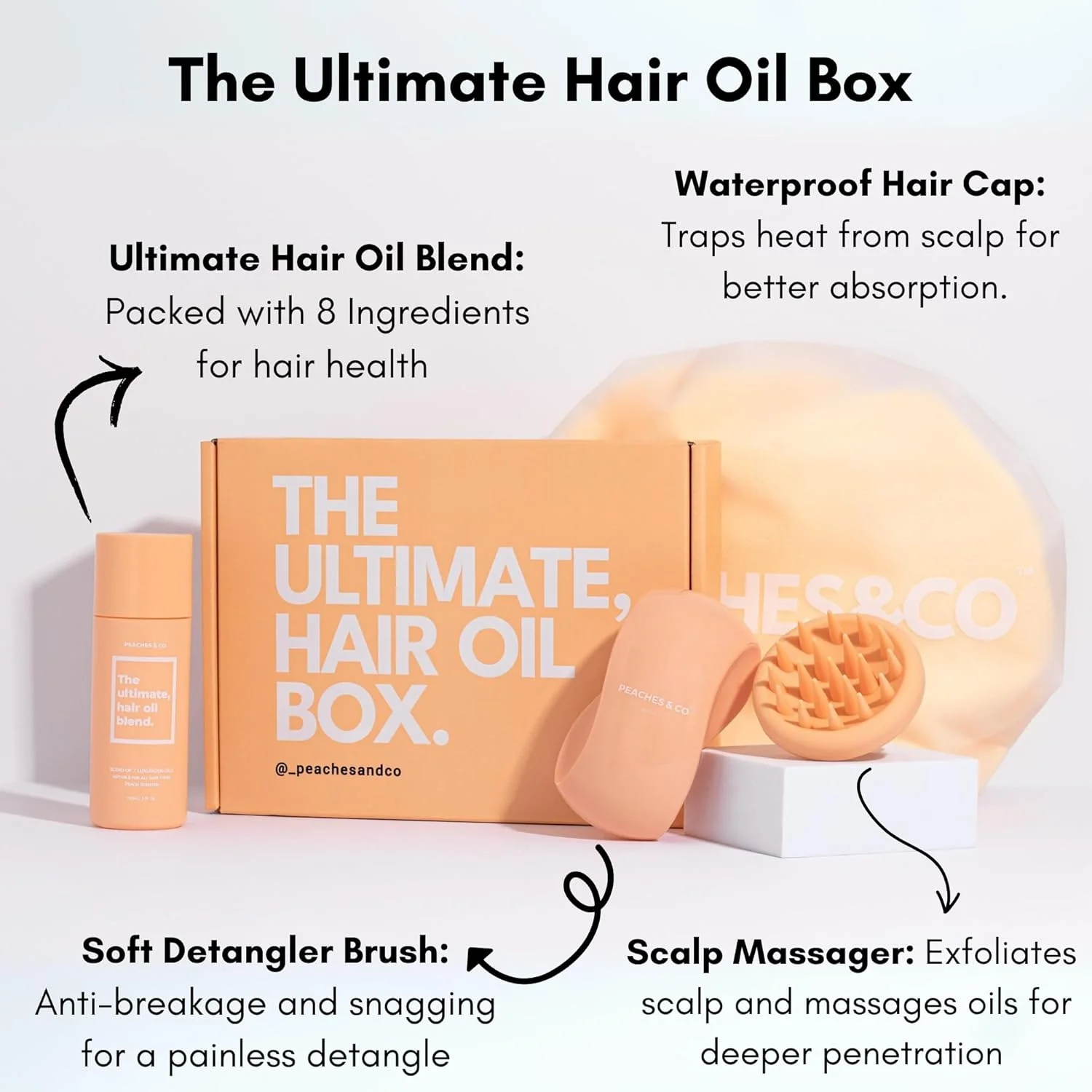 مجموعه مراقبت از مو، سیستم کامل اسپا مو به همراه دستورالعمل | بسته‌ای طراحی و کامل شده برای نرم‌کنندگی عمیق و درمان‌های ترمیم‌کننده روغن مو