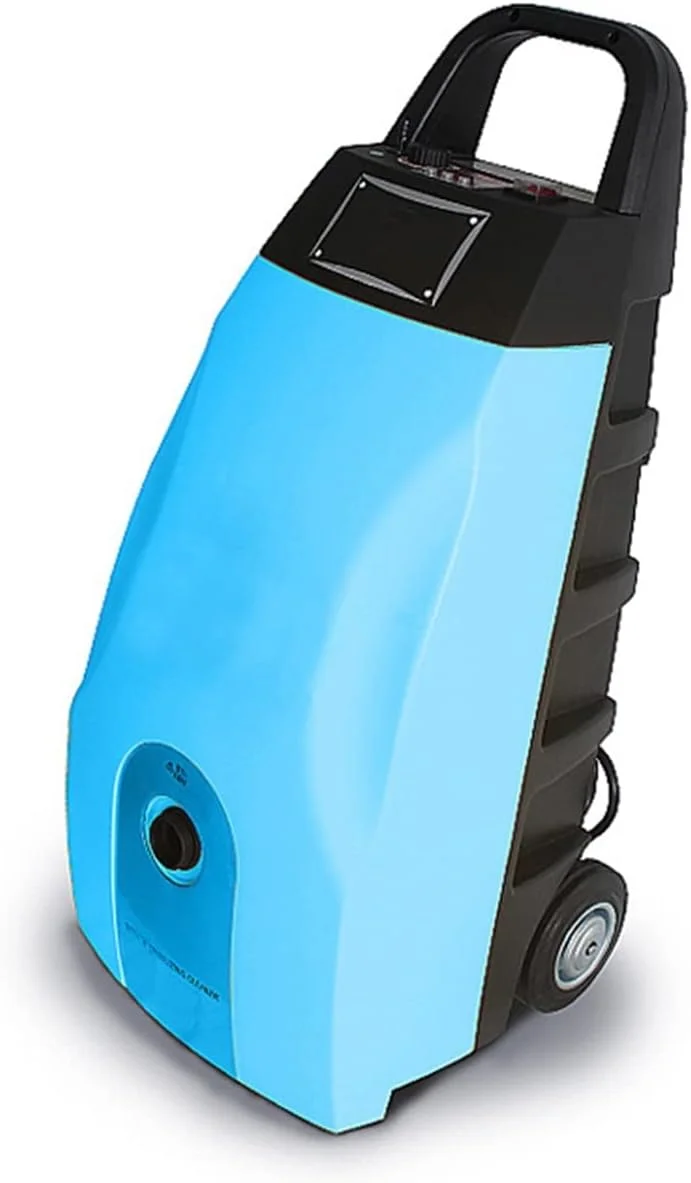 بخارشوی صنعتی 2800 وات با فشار بالا و ژنراتور اوزون 1000 میلی گرم در ساعت، دستگاه تمیز کننده حرفه ای متحرک برای کف، فرش و پنجره