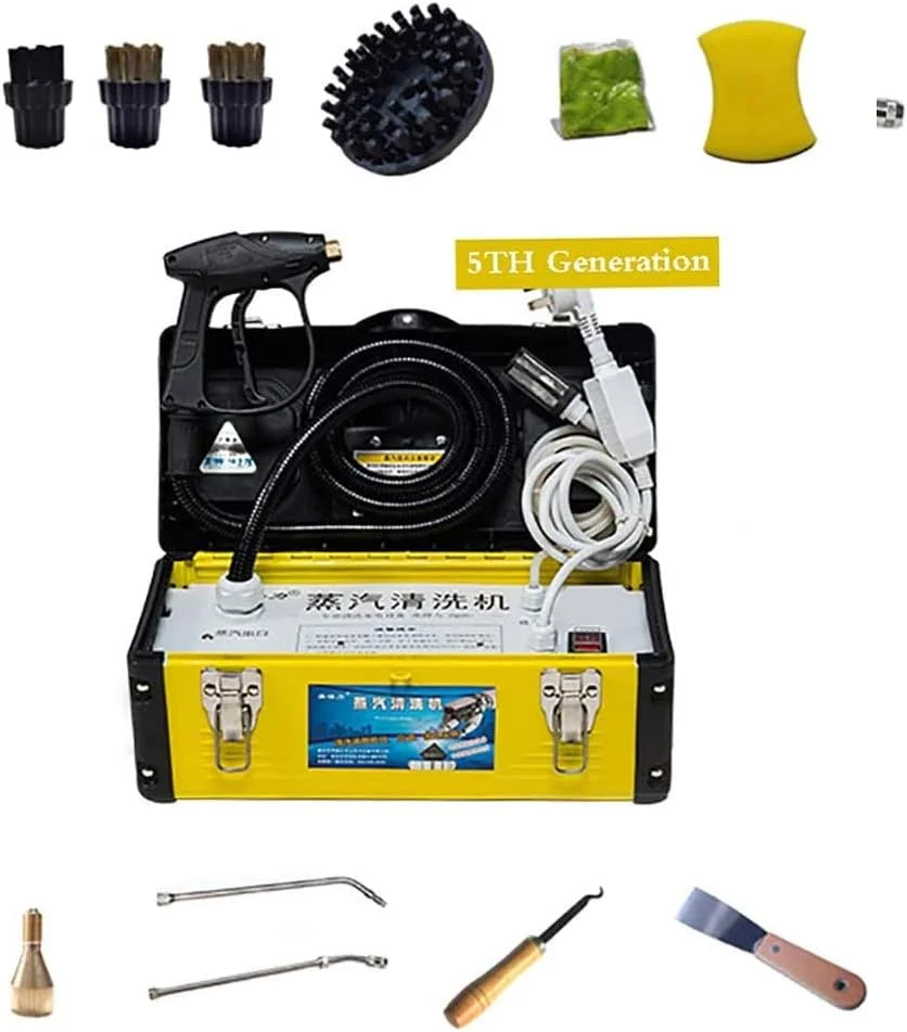 بخارشوی برقی، بخارشوی برقی فشار قوی با دمای بالا، ابزار تمیز کننده قابل حمل تجاری برای هود، کولر خودرو
