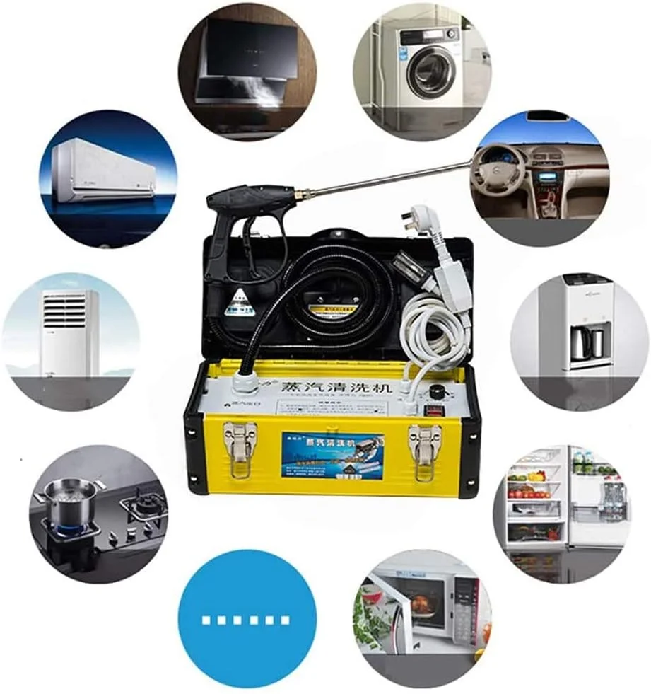 بخارشوی برقی، بخارشوی برقی فشار قوی با دمای بالا، ابزار تمیز کننده قابل حمل تجاری برای هود، کولر خودرو
