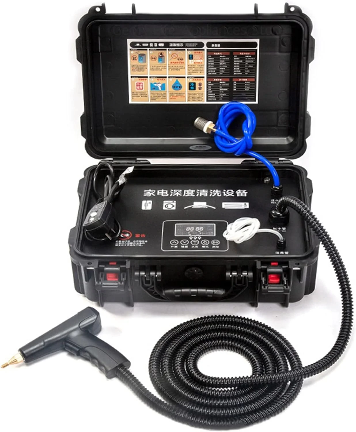 بخارشوی مولد بخار، بخارشوی فشار قوی برای تمیز کردن کولر خودرو، دستگاه تمیز کننده با دمای بالا برای اثاثه یا لوازم داخلی